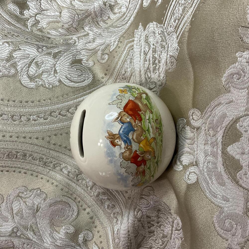 Vintage Royal Doulton Bunnykins Ceramic Coin Bank